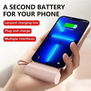 10000mAh 미니 보조배터리 라이트닝 타입C 휴대용 아이폰 13 15 샤오미 14 용 외장 예비