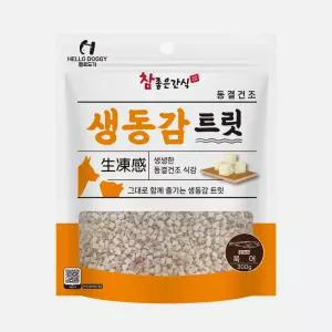 헬로도기 인생간식 m 생동감트릿 강아지동결건조간식 북어 대용량 0.5c 300g 1개
