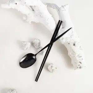 고급수저세트 벨로아이녹스 커트러리 티타늄블랙 2종 세트