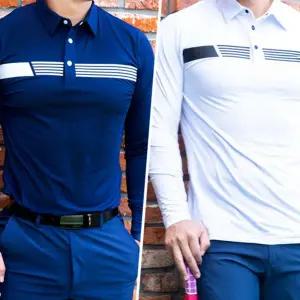 기능성 남성 골프 티 필드 남성 골프웨어 라운딩티 스판