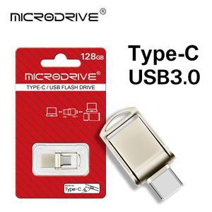 미니 타입 C USB 플래시 드라이브 고속 OTG 2 in 1 펜 128GB 64GB 32GB 메모리 스틱