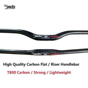 JEDA 카본 핸들바 MTB 플랫/라이저 318600-760mm 3K 글로시 산악 자전거 부품