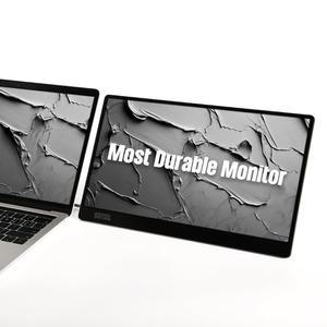 SOTSU 플립액션 고 14인치 프리미엄 휴대용 모니터 | 풀 HD 1080p | 400니트 | 100% sRGB | 견고하면서도 가벼운 | 피벗 풍경 및 초상화 디스플레이 | 강화 유리 커버 | USB-C & 미니 HDMI | 5W