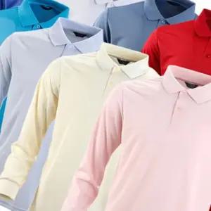 기능성 긴팔 카라티 남성 에어로쿨 쿨론 냉감 소재 베이직 골프웨어