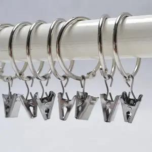 커튼 다용도 메탈 후크링 커튼 집게링 거실 침실 커튼용 주방 정리 행거 욕실 의류 옷장