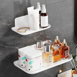 접이식 수납 선반 벽걸이 다용도 플라스틱 무타공 수납 선반 정리대 욕실수납선반 욕실정리선반 접착식