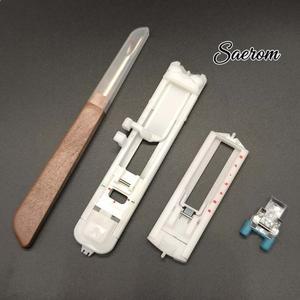 심리퍼가 포함된 단추구멍 노루발 세트 가정용 재봉틀용 DIY SINGER Brother Janome JUKI