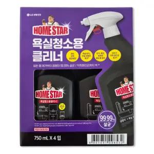 엘지 홈스타 욕실청소용 클리너 750ml X 4개