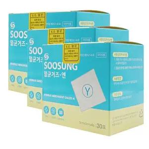 수성 멸균거즈 Y형 접은거즈 5cm X 30포 x 3개