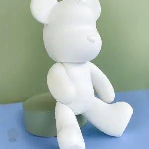 곰 모양 백색 입체 조형물 색칠 공예 미술 수업 취미 활동 창작 놀이 페인팅