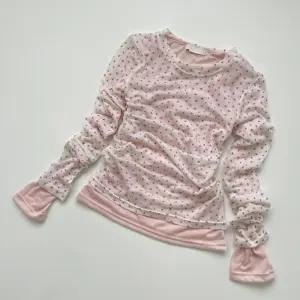 시스루 플라워 나염 레이어드 텐셀 라운드 긴팔티 E352 잔꽃텐셀긴팔티