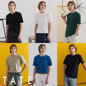 [TATE] 테이트 26SS 남성 퓨어 오가닉 코튼 100% 썸머 튜블러 티 컬렉션 6종