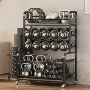 헬스장 소도구 보관함 운동기구 거치대 홈짐 요가 용품 정리 랙 다용도 소도구 수납 선반