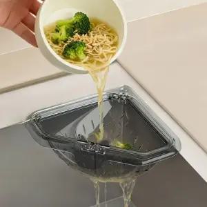 자석 거름망 주방용 바구니 싱크대 고정 삼각 음식물