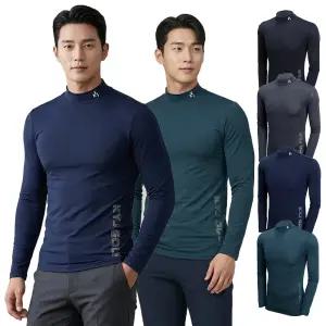 1+  1 김영주골프 반목 여름 긴팔 레이 냉감 티셔츠 반폴라 이너 기능성 스포츠 아웃도어 1107