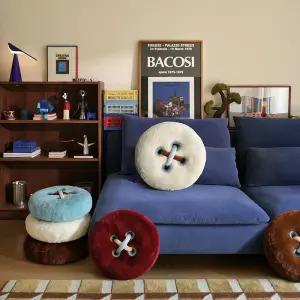 벨라마켓 쇼파쿠션 침대 허리받침 의자 등쿠션 방석 단추모양 홈데코 인테리어