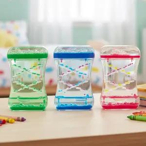 학교 치료실 유아 정서안정 탐구형 감각교구 액체오일 센서리 지그재그3종