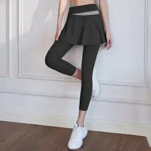 여성 스커트 레깅스 9부 스포츠 치마레깅스 요가 필라테스 트레이닝복 하이웨스트 운동복