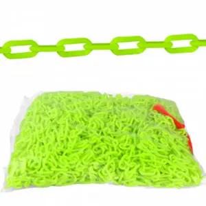 체인 야광 안전 안전줄 플라스틱 체인 보행자 공사장 통제 보안 표지