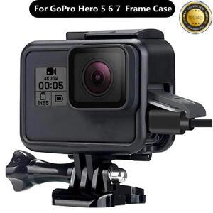 GoPro 액세서리 Hero 7 6 5 보호 프레임 케이스 블랙 액션 카메라 용 캠코더 하우징