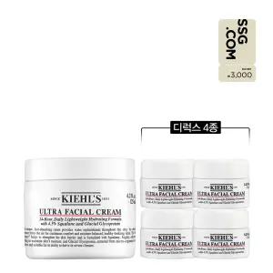 [키엘](강남점)[3천원 상품권][4S] 울트라 훼이셜 크림 125ml 세트 (+디럭스 4종)
