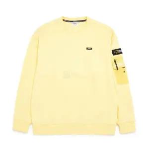 내셔널지오그래픽 N231MSW070 세미 오버핏 소매 포켓 맨투맨 티셔츠 LEMON 429702