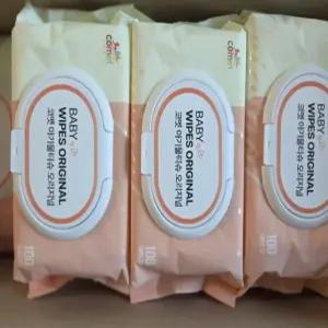 오리지널 아기물티슈 캡형 100매, 10개