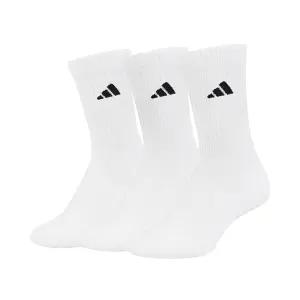 아디다스 쿠션 크루 3팩 중목 스포츠 헬스 러닝 양말 화이트 JZ0530