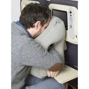 기내용 수면 베개 에어 지지대 여행 낮잠 비행 프레스 휴대용 엎드리는