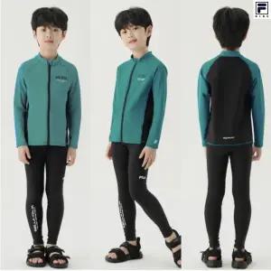 [롯데백화점]휠라 키즈 래쉬가드 아쿠아 에센셜 9부 팬츠 FK2RPG2A01X 최초가59,000원[남여공용]