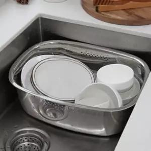 키친프리 스텐 설거지통 사각형/설거지/바구니/통/싱크대/바스켓/스덴/씽크/대야/설겆이/개수대/수납/위생