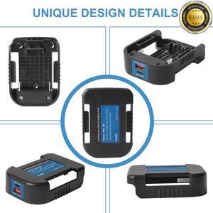 보쉬 18V 14.4V 배터리용 고속 휴대폰 충전기 랙을 보조베터리 출력 포트 PD 22.5W QC3.0 USB Type-C로 변