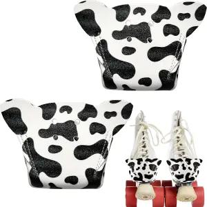 Zhanmai 2피스 토캡 가드 보호대 귀 포함 인조 가죽 롤러 스케이트 쿼드