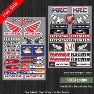 혼다 CBR 시리즈 데칼 반사 헬멧 연료 탱크 장식 휠 스티커에 대한 오토바이 바디 수정 액세서리