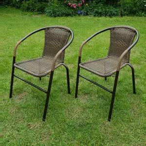유로 39번 라탄 의자 2개 야외 정원 카페 테라스 정원 커피숍 인테리어 간이 사이드 체어