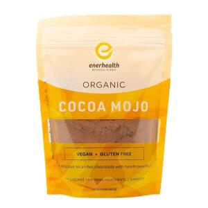Enerhealth Botanicals Cocoa Mojo 인증된 핫 초콜릿 페루 코코아 믹스, 저혈당 코코넛 야자 설탕으로 단맛을 내고 면역력을 높이기 위한 6가지 버섯 추출물