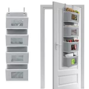 5단 수납함 걸이형 정리함 패브릭 소품 방문 보관함포켓 벽걸이 도어 형함 4단함 선반