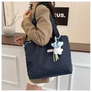 여성 토트백 캐쥬얼 귀여운 데일리 대용량 숄더 출근용 여행용 에코백 가방 전용키링