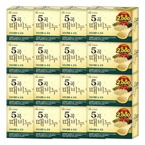 무궁화 오곡 때비누 90g X 16개각질제거 바디관리 묵은 샤워 필링 클렌저 클린서