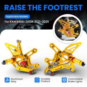 아라시 모터사이클 프론트 풋 페달 레스트 페그 리어 세트 가와사키 ZX10R 2021