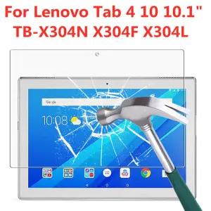 레노버 탭 4 0 용 9H 강화 유리 인치 화면 보호기 TBX304N X304F X304L 지문 방지 HD 태블릿 보호 필름