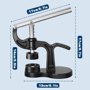전문가용 시계 백 케이스 프레스 도구 (12가지 몰드 사이즈 포함) - 뒷면 커버 수리 키트