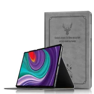 태블릿 키보드 케이스 파우치 거치대 레트로 사슴 양각 펀다 스마트 레노버 탭 P11 프로용 TB-J706F TB-J70