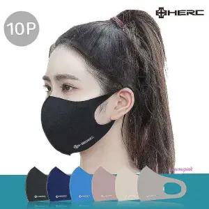 패션마스크 여름세트 블랙 10p/10p 일회용 10매 검정 연예인 쿨마스크 비말차단 스포츠 마스nop170