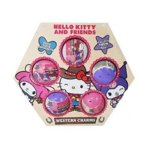 헬로키티 카우보이 다이아몬드팩 캡슐피규어 키링 세트