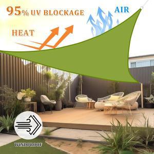 카메라 레인커버 방수포휴대용 삼각형 차양막, 수영장 데크 파티 간편 설치 (녹색/회색/주황색)