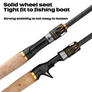 고탄소 섬유 루어 낚싯대 스피닝 캐스팅 미끼 무게추 여행용 4-25g 2.1m