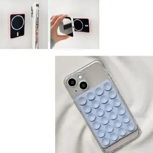 핸드폰 흡착패드 맥세이프 스마트폰 뽁뽁이 흡착 실리콘 패드 휴대폰 벽 거치대