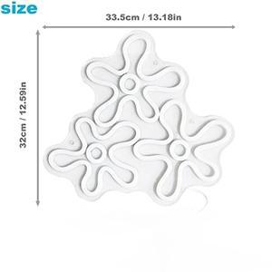 트리플 꽃 구름 네온 사인 애니메이션 불빛  침실 벽 장식 스폰지 밥 모양의 LED 표지판 선물