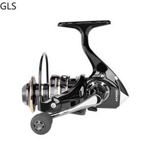 2000-7000 ac-시리즈 최대 드래그 12kg 스피닝 낚시 릴 금속 5.2:1 기어비 EVA 미끄럼 방지 그립 코일 잉어